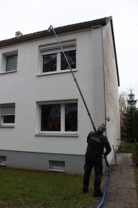 Dachrinnenreinigung 8 Meter Höhe